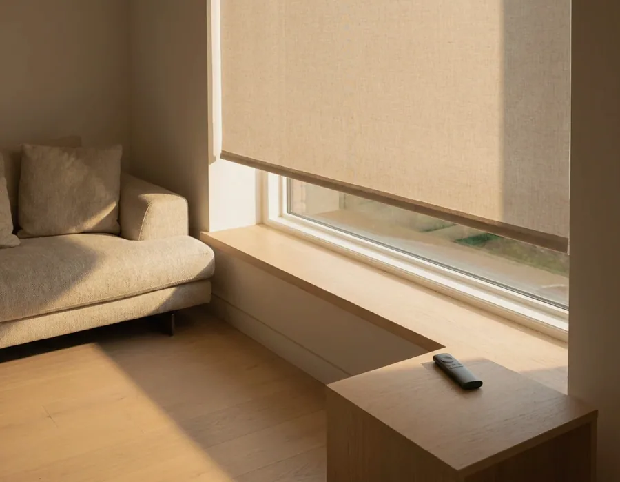 Motorised blinds & automation fitted in a Raslouw home