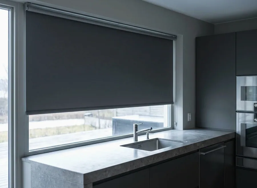 Roller blinds fitted in a Raslouw home